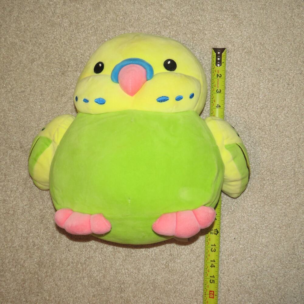 Fiesta Toys "Vernon" Huggy Huggable Parakeet/Budgie Plush Stuffed Toy - Picture 4 of 4